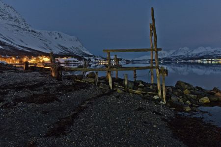 Nachtaufnahme am Eismeerfjord
